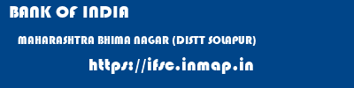BANK OF INDIA  MAHARASHTRA BHIMA NAGAR (DISTT SOLAPUR)    ifsc code
